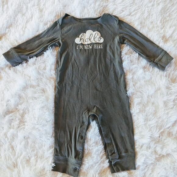 Baby Clothes 9-12M Sarcastic Christmas Monster Hello Outfit Bundle Lot Pajama - Picture 2 of 16